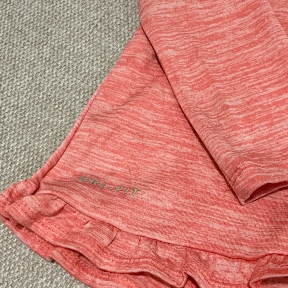 Nike Kids Coral Hoodie with Silver Logo